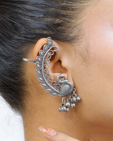 Peacock Earcuff