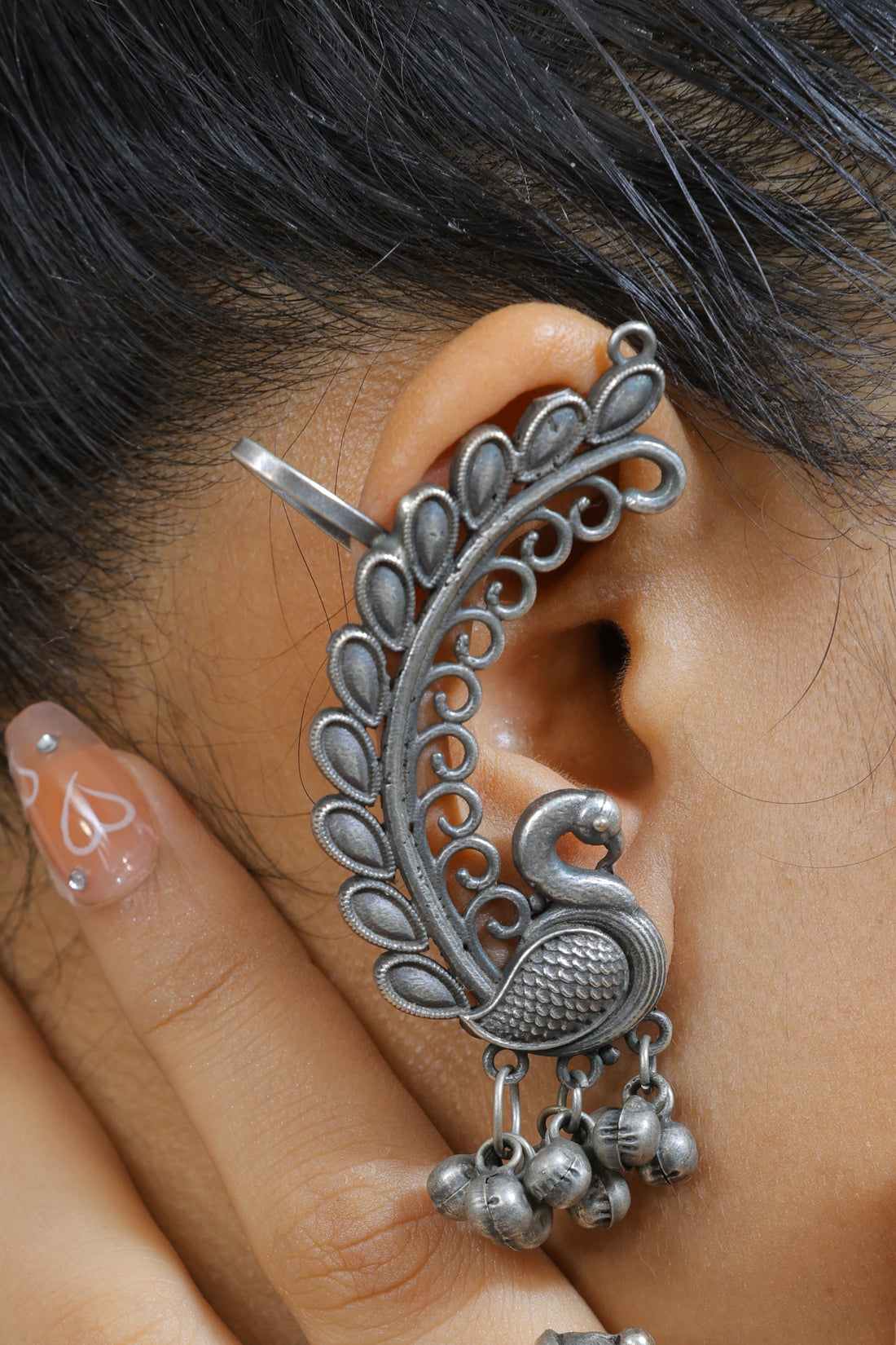 Peacock Earcuff