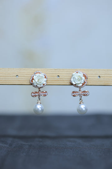 Rose earrings