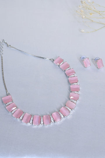Mehira – Blush Pink Emerald Cut Set