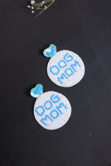 Dog Mom Beaded Earrings – Handmade Statement Accessory for Pet Lovers