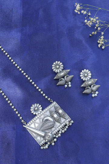 Tarini Tribal Temple Pendant Set
