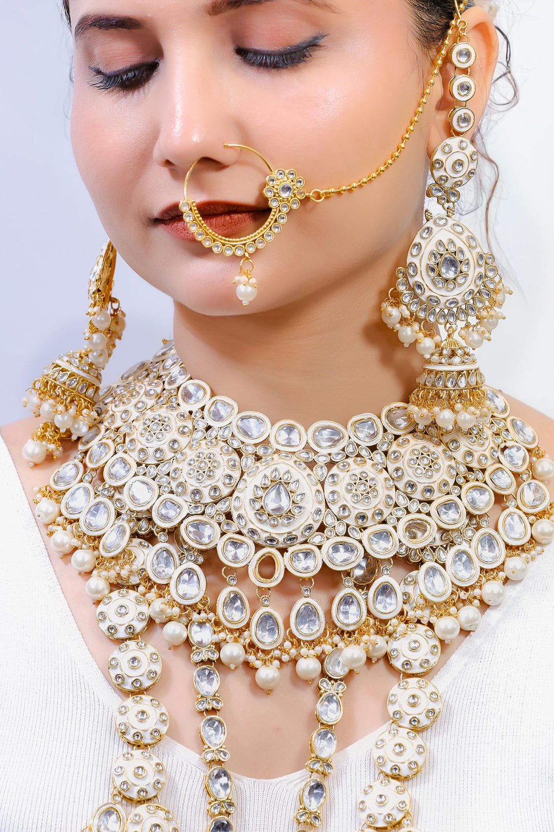 Rajkumari Charm – Royal Kundan Bridal Set