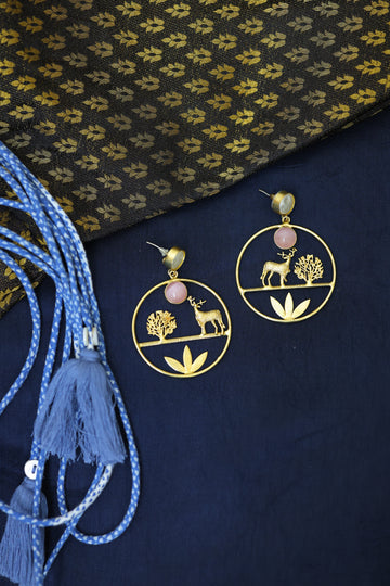 Udyaan Earrings – Garden of Grace in Gold
