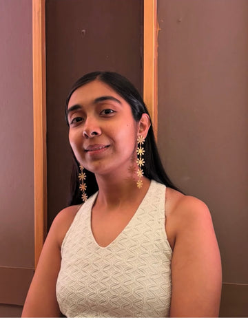 Phool Danglers – Floral Cascade Earrings