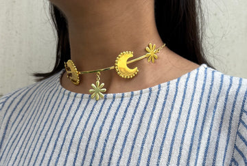 Crescent Bloom Choker