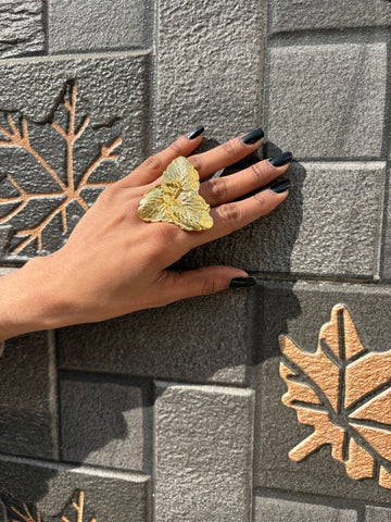 Leaf Statement Ring