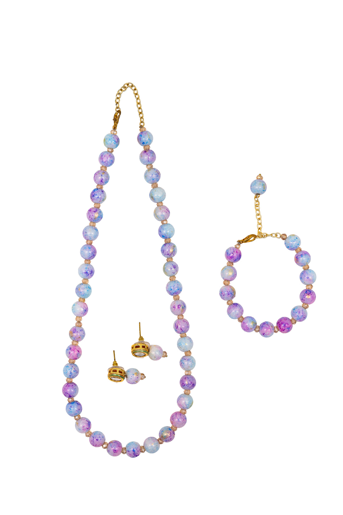 Luvella – Dreamy Pastel Galaxy Beaded Jewelry Set