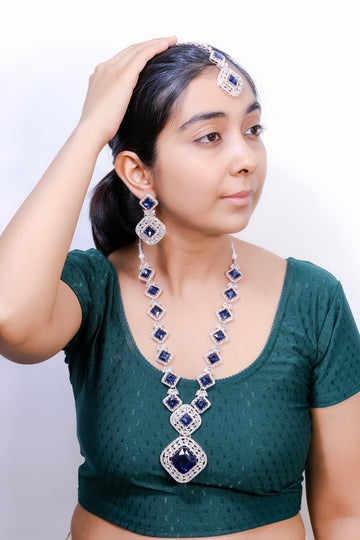 Mirnaya – Royal Blue Stone Statement Set