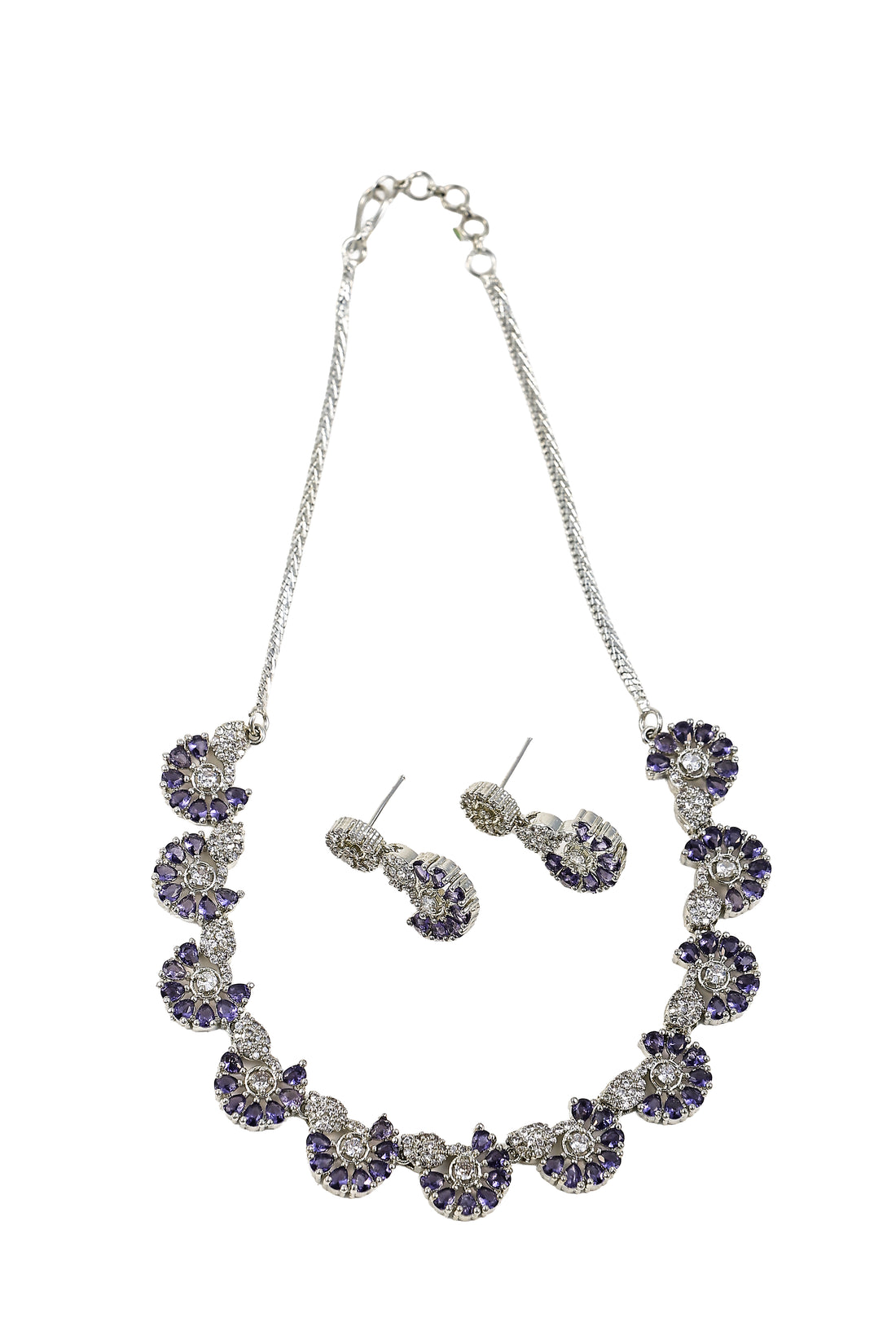 Noorain – Royal Violet Floral Set