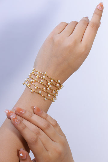 Shellin Pearl Cascade Bracelet
