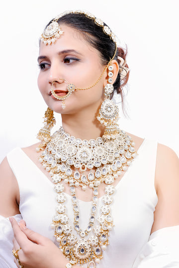 Rajkumari Charm – Royal Kundan Bridal Set