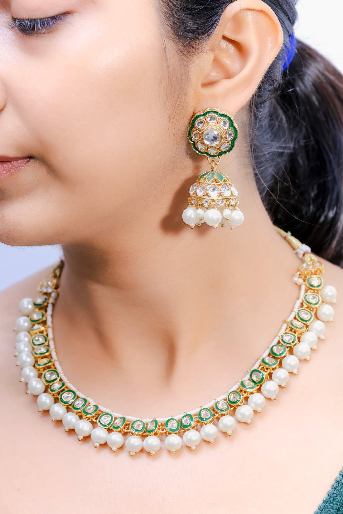 Ravika – Royal Pearl Kundan Bridal Set