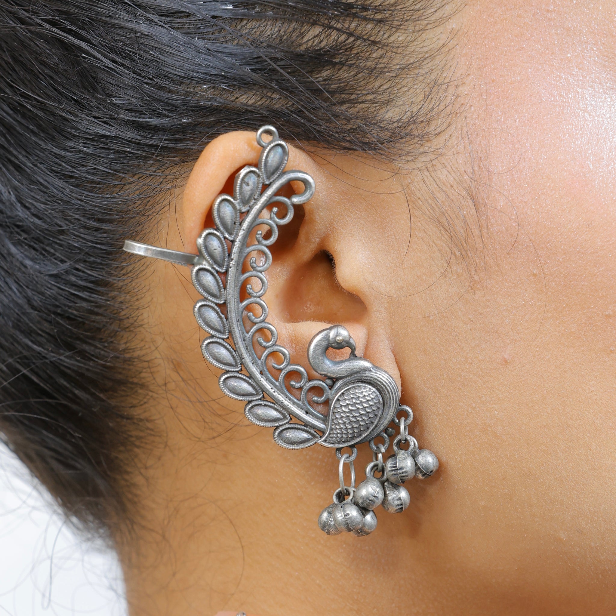 Peacock Earcuff