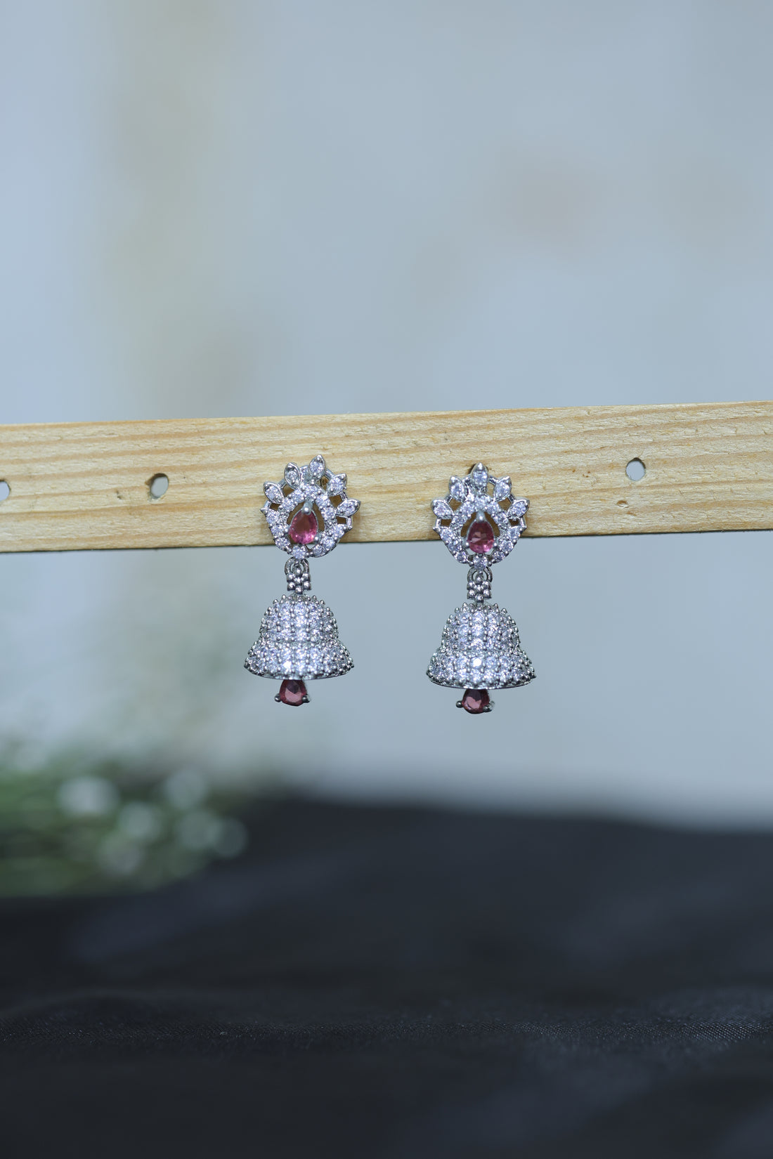 Wine colored jhumki