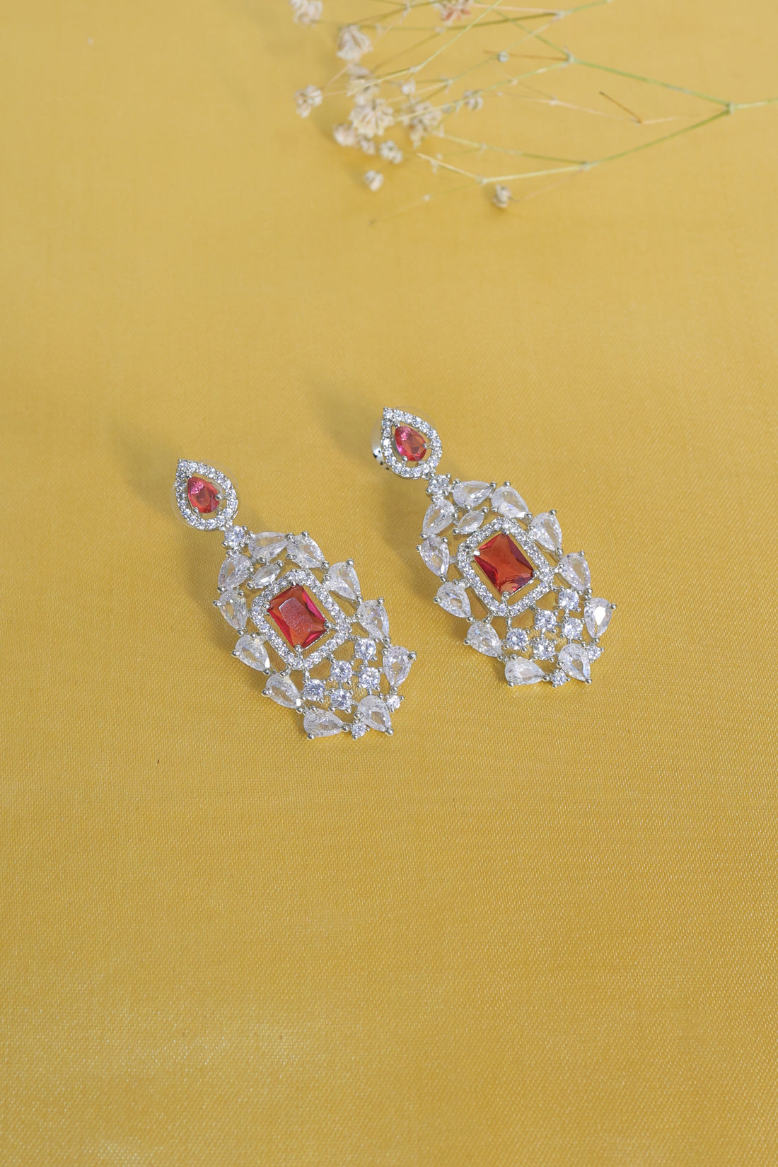 Aarohi – Ruby Elegance Jewelry Set
