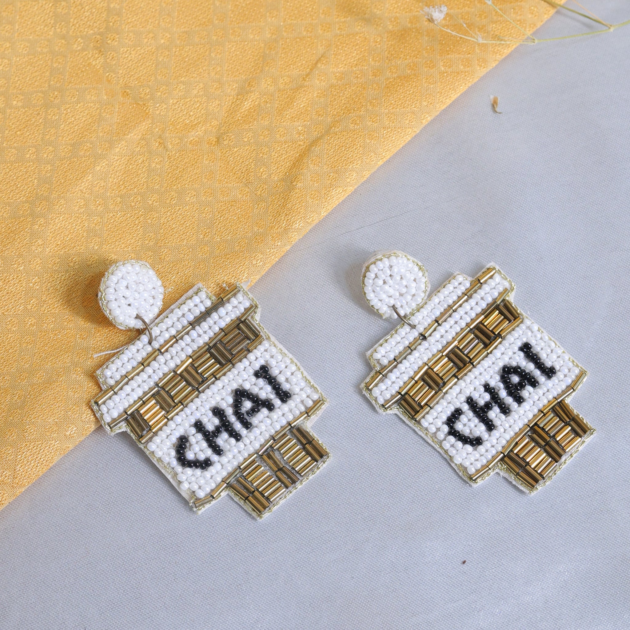 Chai Cup Earrings – Quirky Desi Vibes