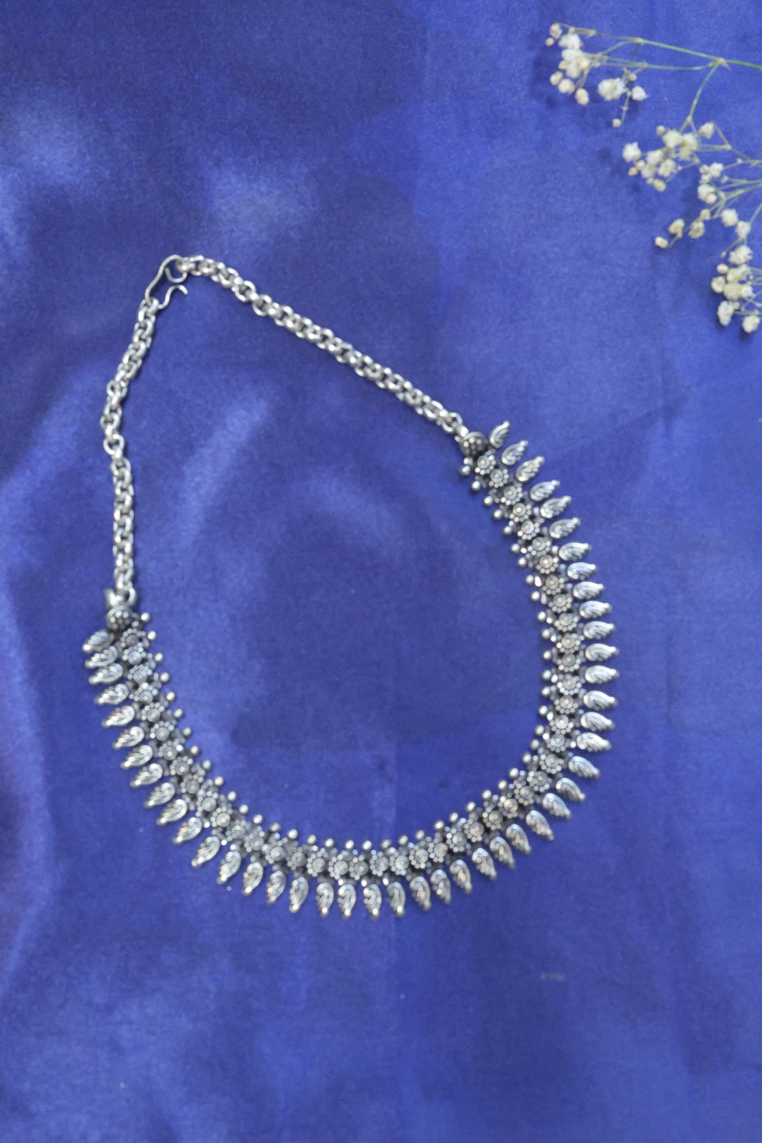 German Silver Choker Necklace