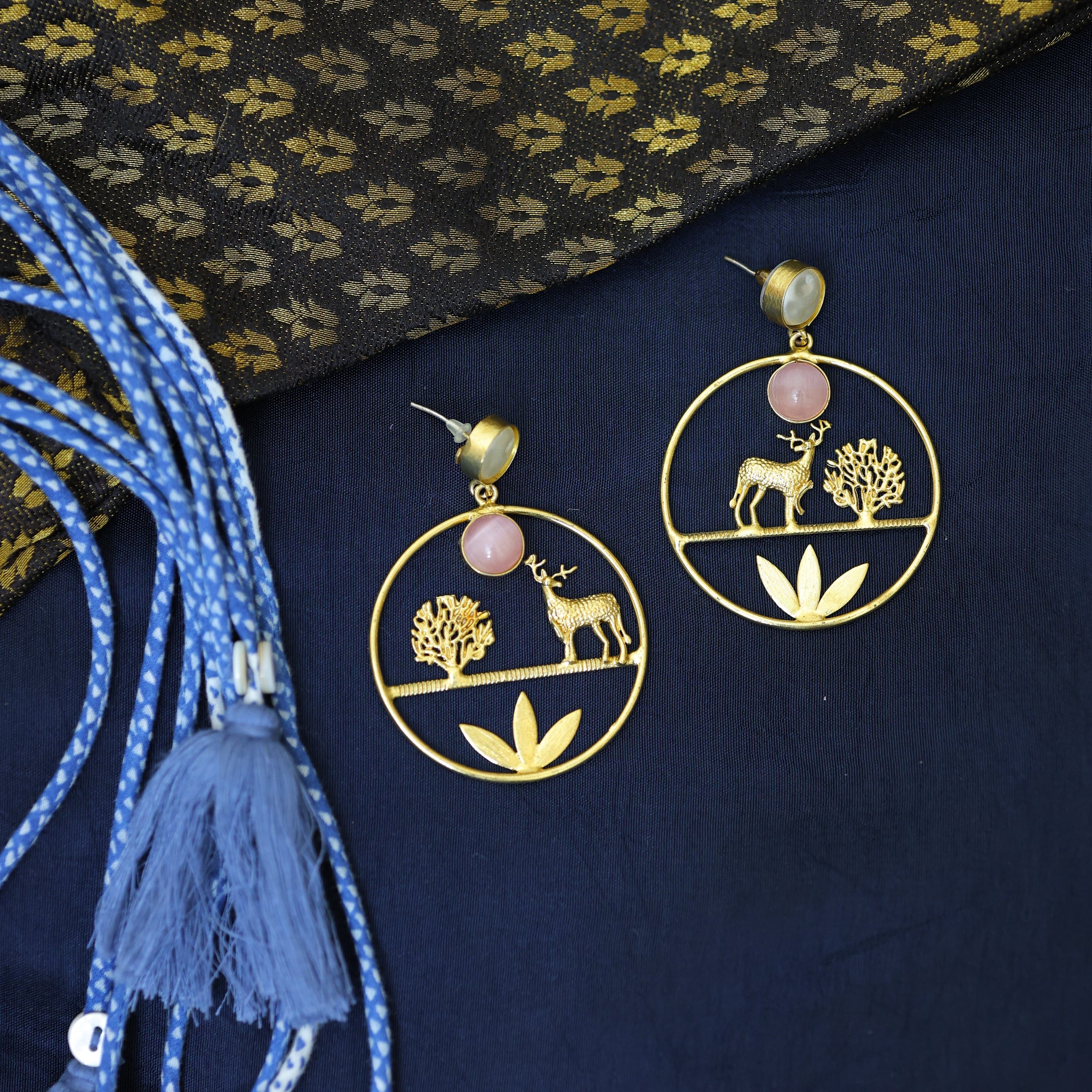Udyaan Earrings – Garden of Grace in Gold