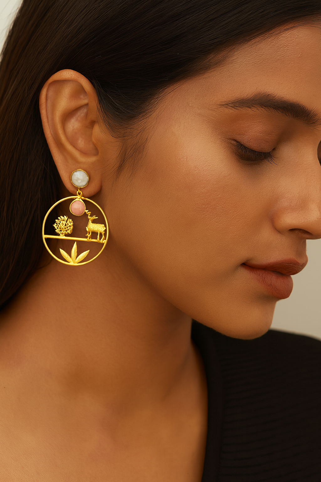 Udyaan Earrings – Garden of Grace in Gold
