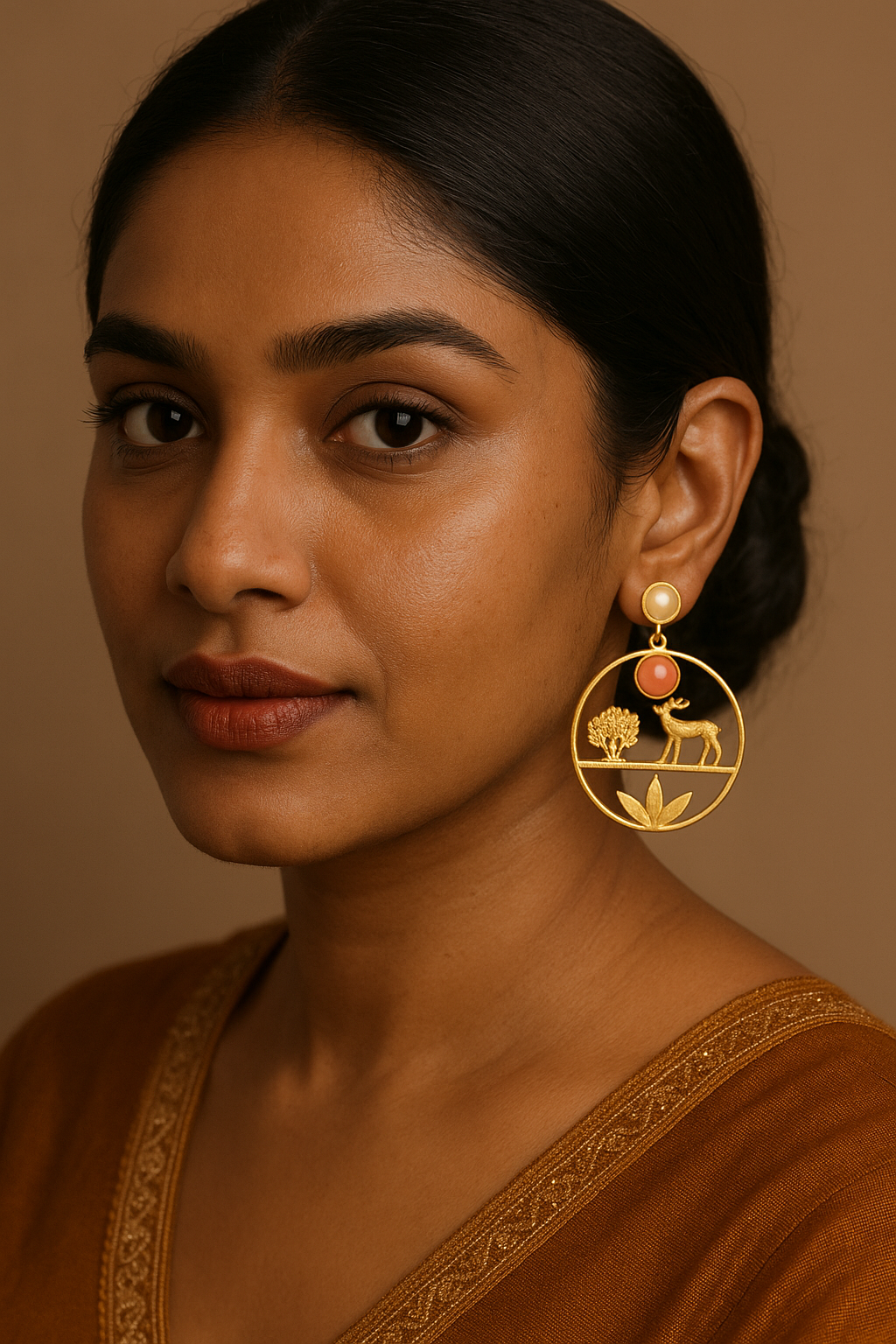 Udyaan Earrings – Garden of Grace in Gold