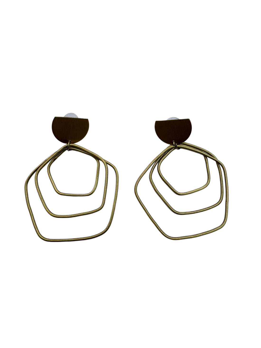 "Droovi Geometric Hoop Earrings – Bold Meets Balance"