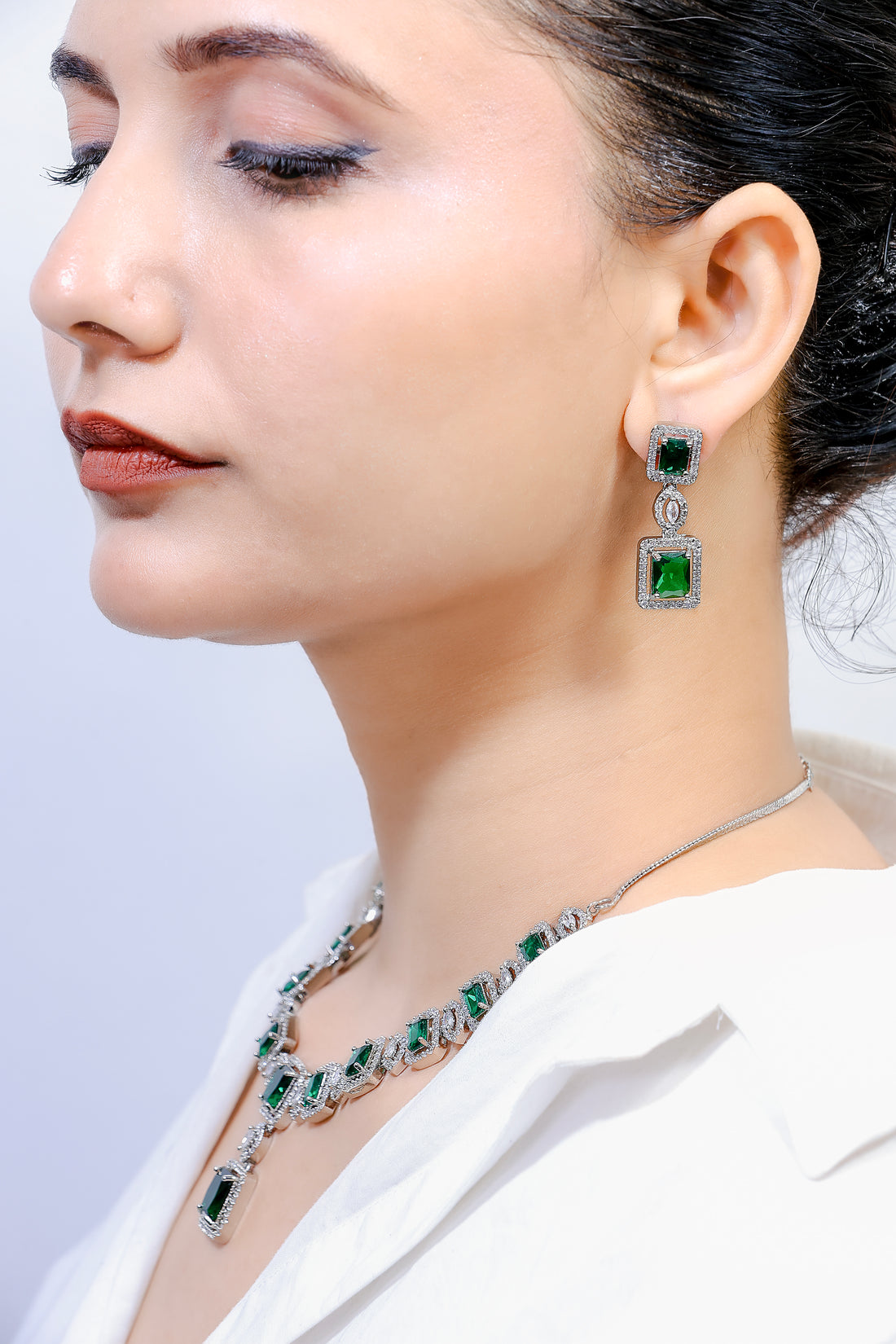 Jovie Emerald Charm Set