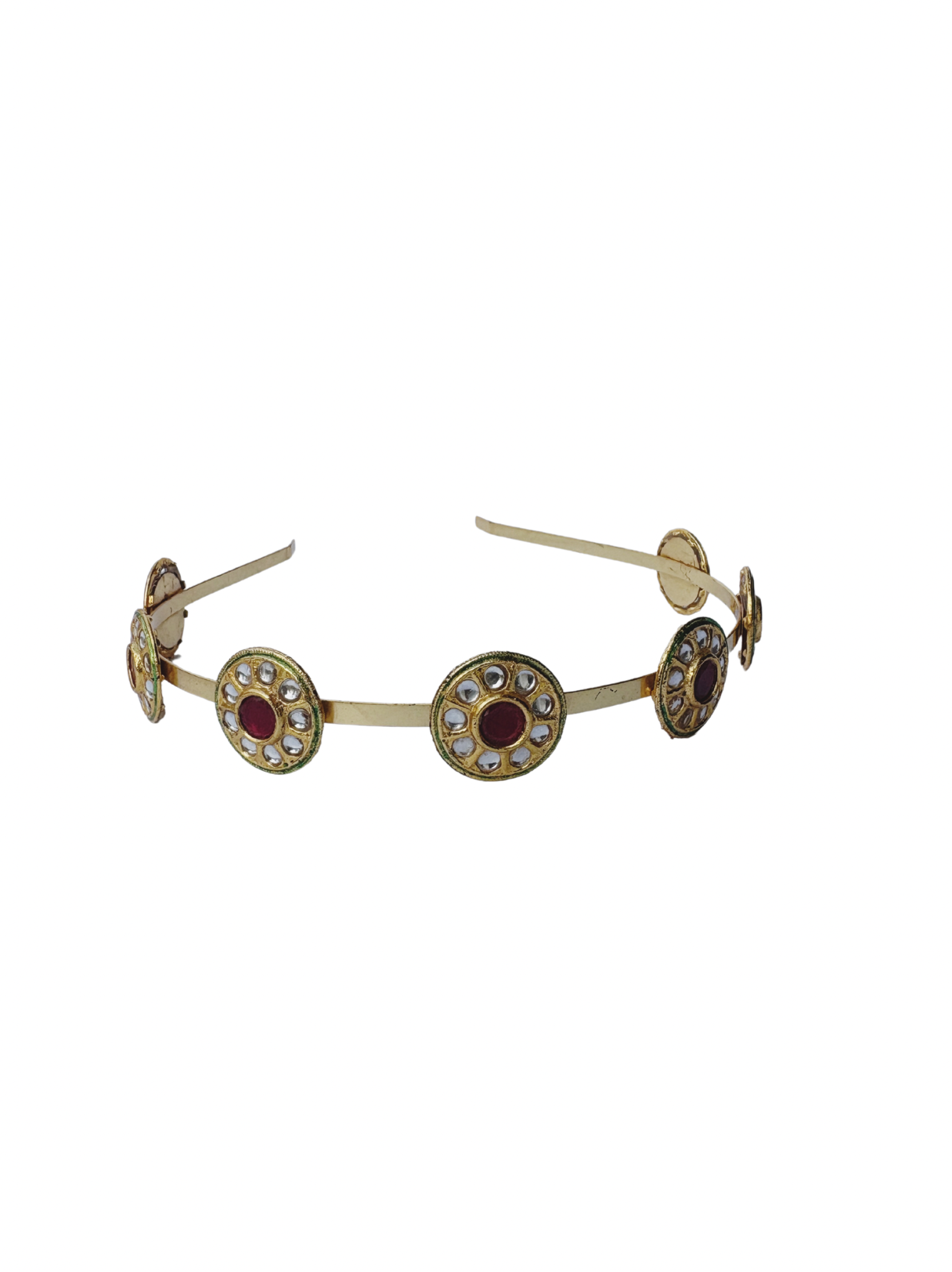 Lulubloom Headband – Vintage Kundan Roundlet Crown