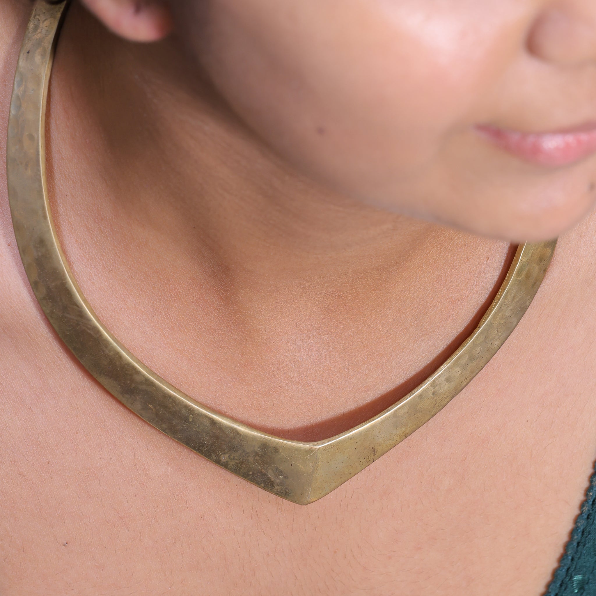Manvi – Handcrafted Brass Collar Choker