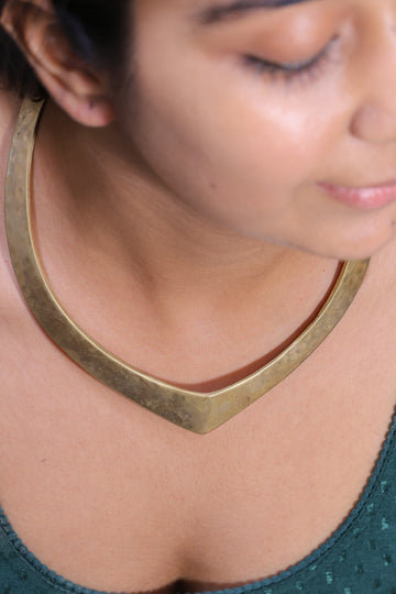 Manvi – Handcrafted Brass Collar Choker