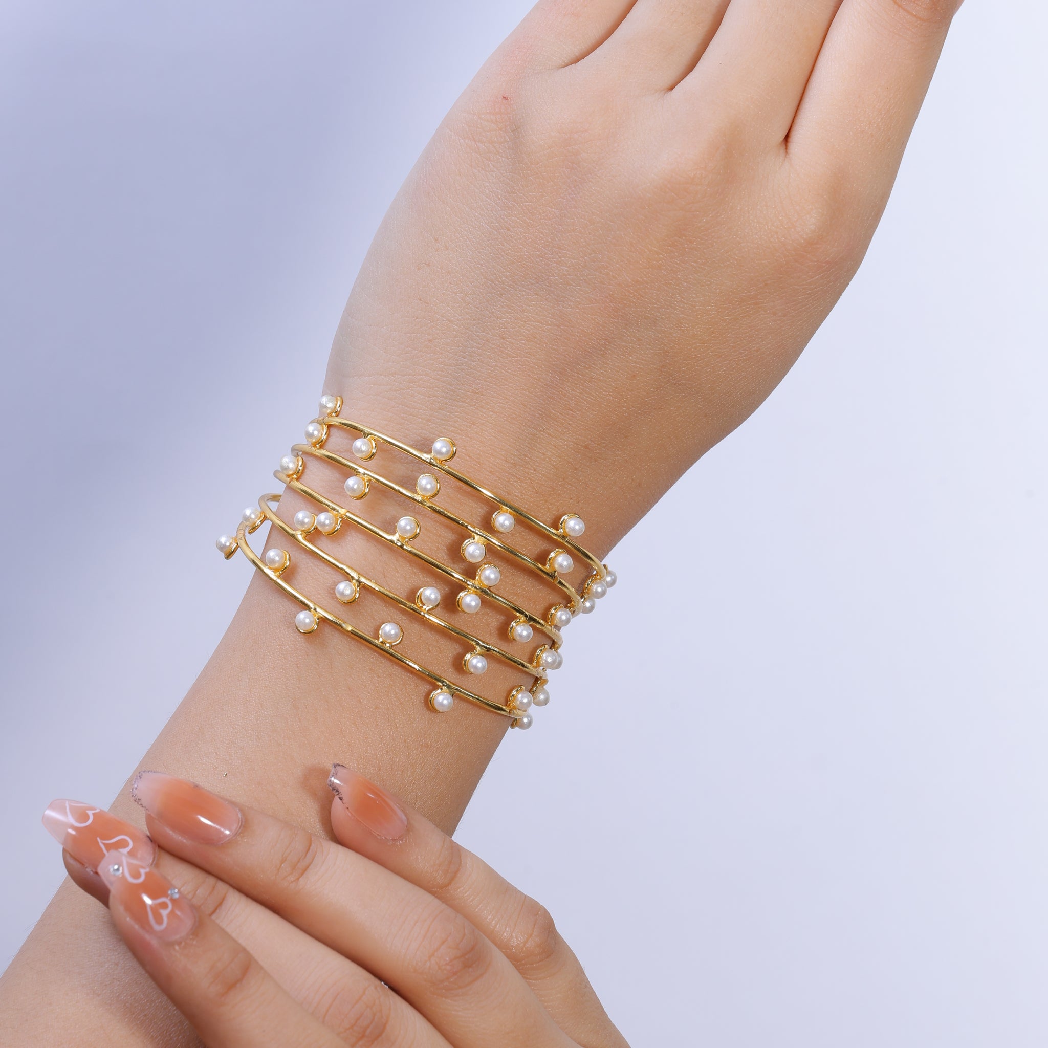 Shellin Pearl Cascade Bracelet