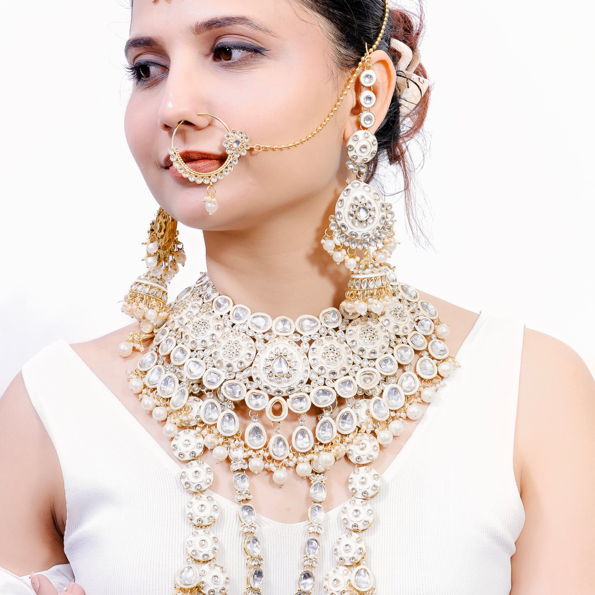 Rajkumari Charm – Royal Kundan Bridal Set
