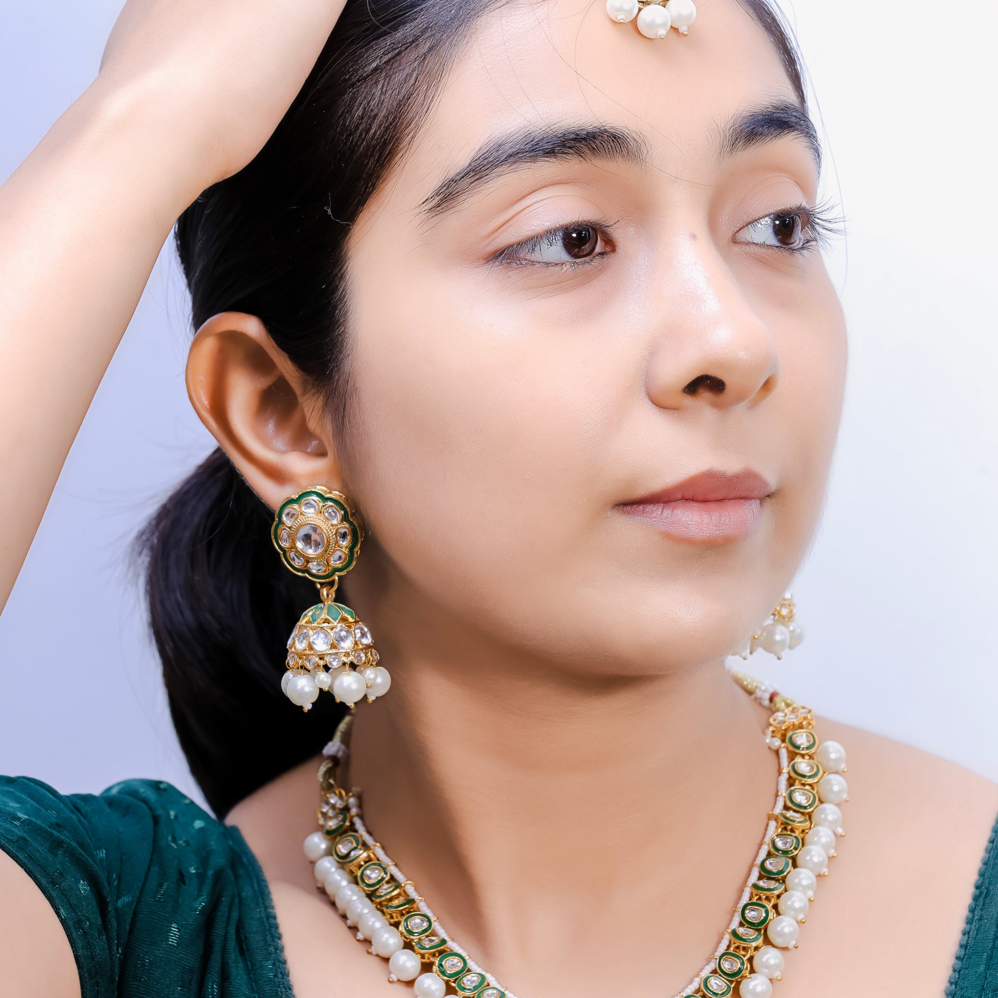 Ravika – Royal Pearl Kundan Bridal Set