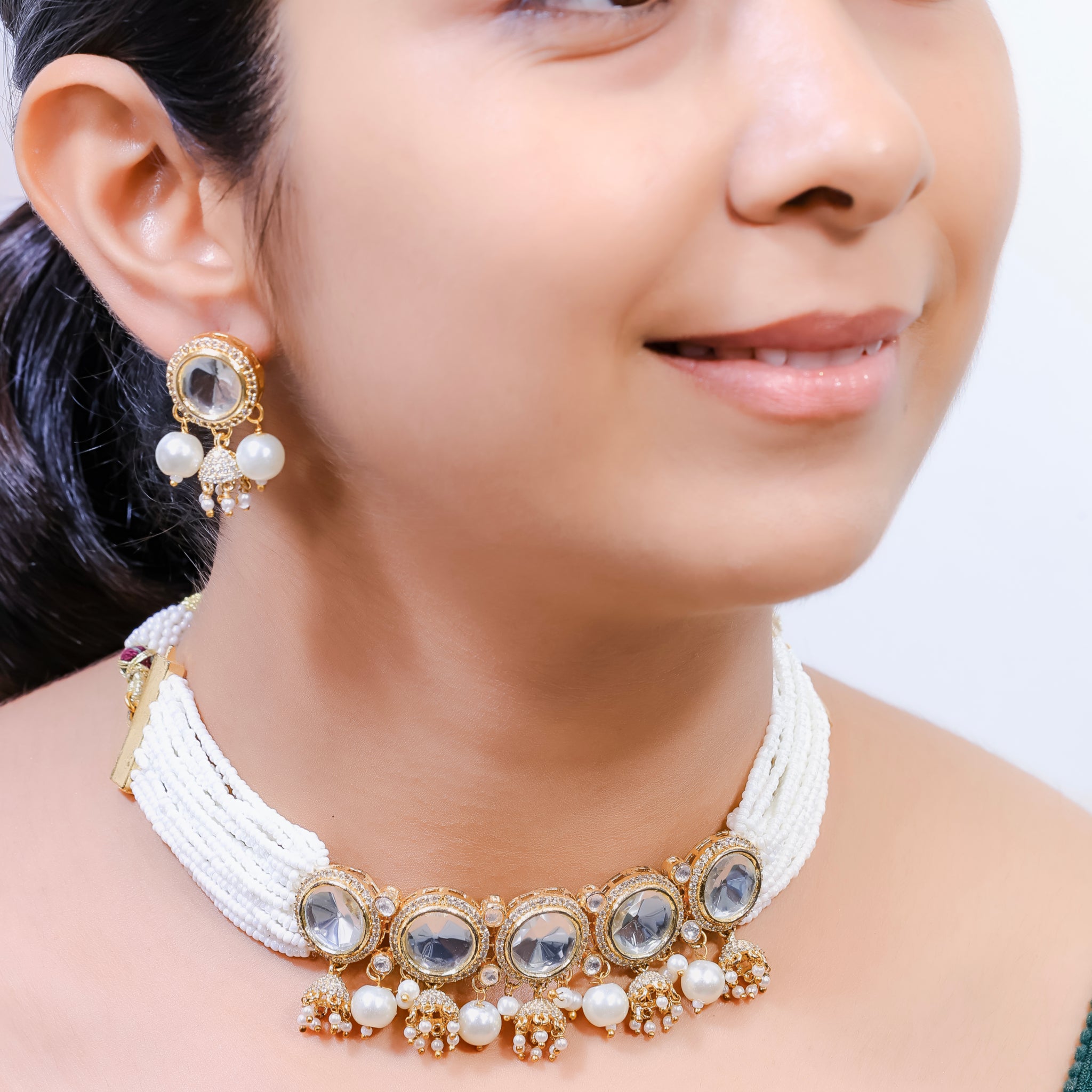 Sajda – Kundan Pearl Choker Set