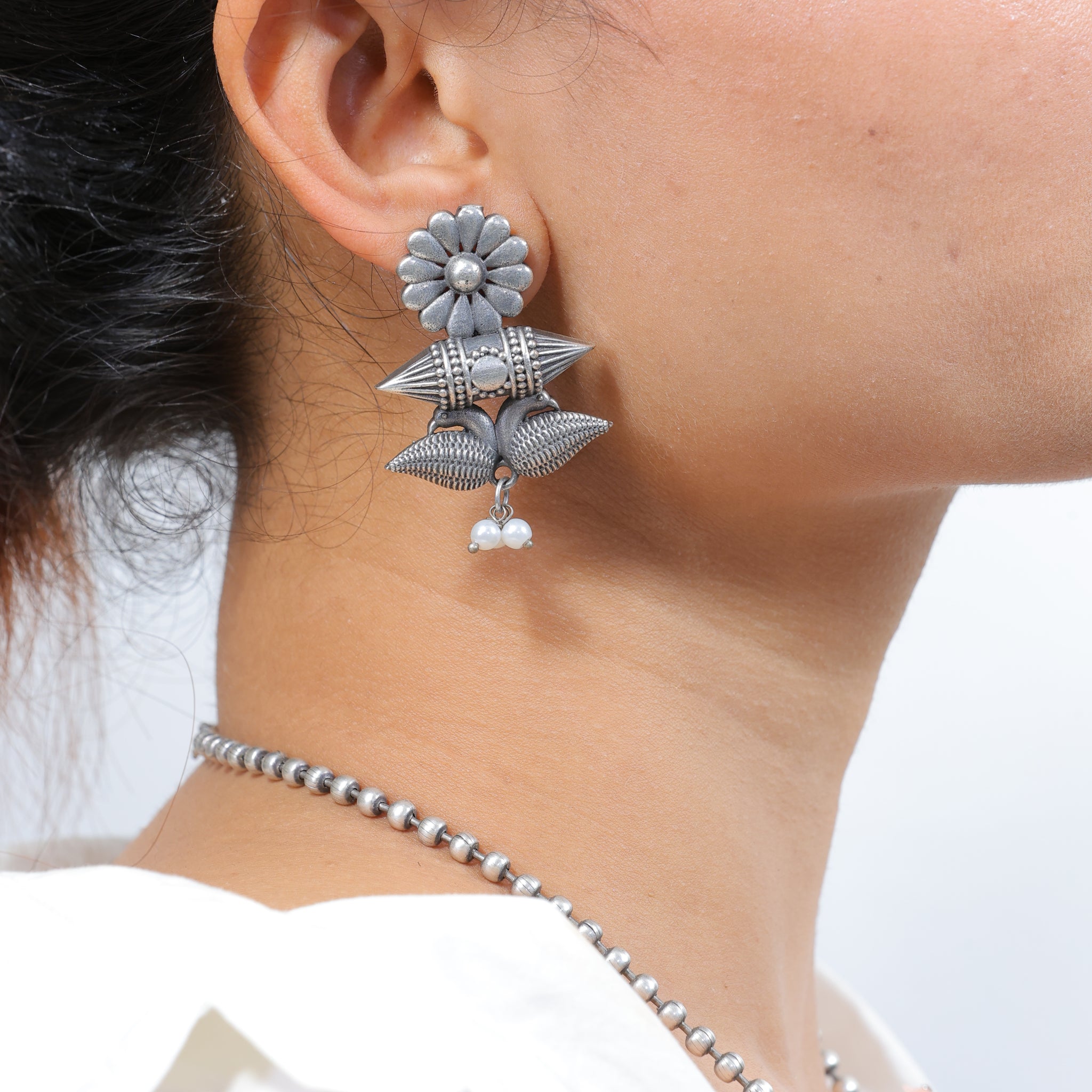 Tarini Tribal Temple Pendant Set
