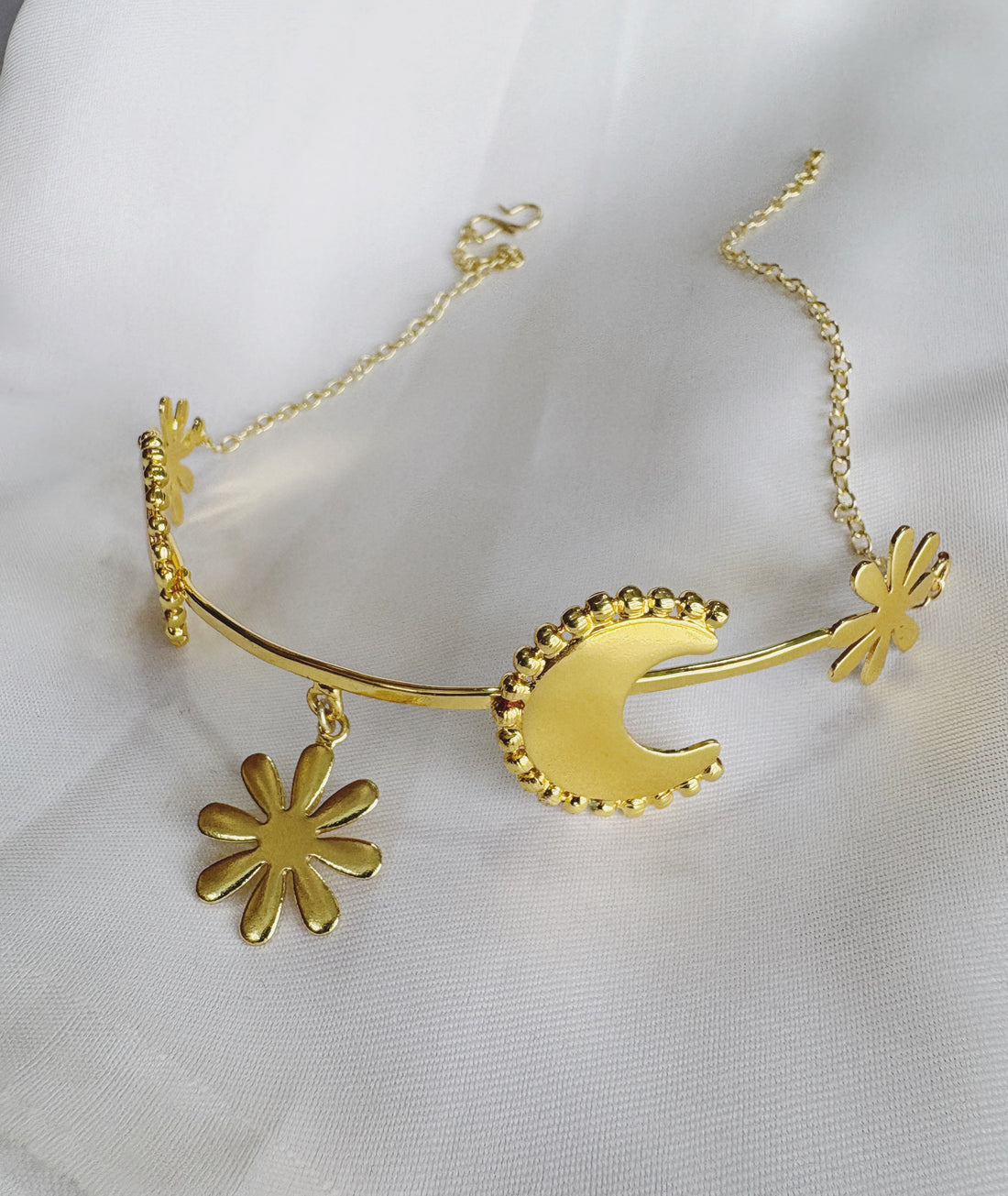 Crescent Bloom Choker